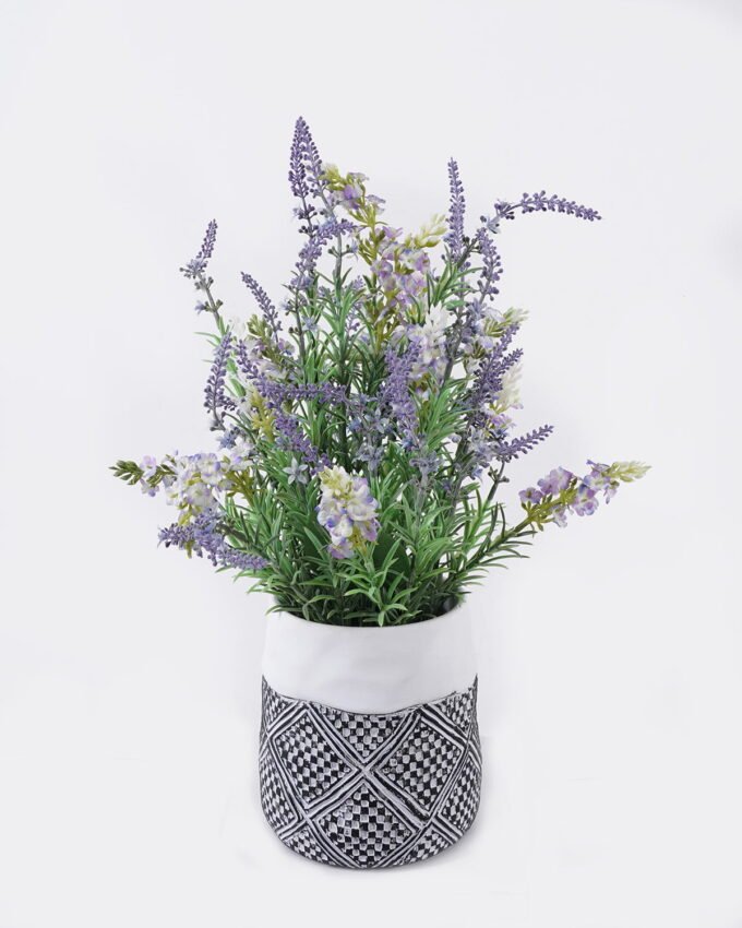 Artificial Table Plants 30*30*50cm Lavender in Cement pot GS-03326089-Z1 2026Jun 3,000+ sqm showroom with thousands of artificial flowers, plants & trees ready for global sourcing.