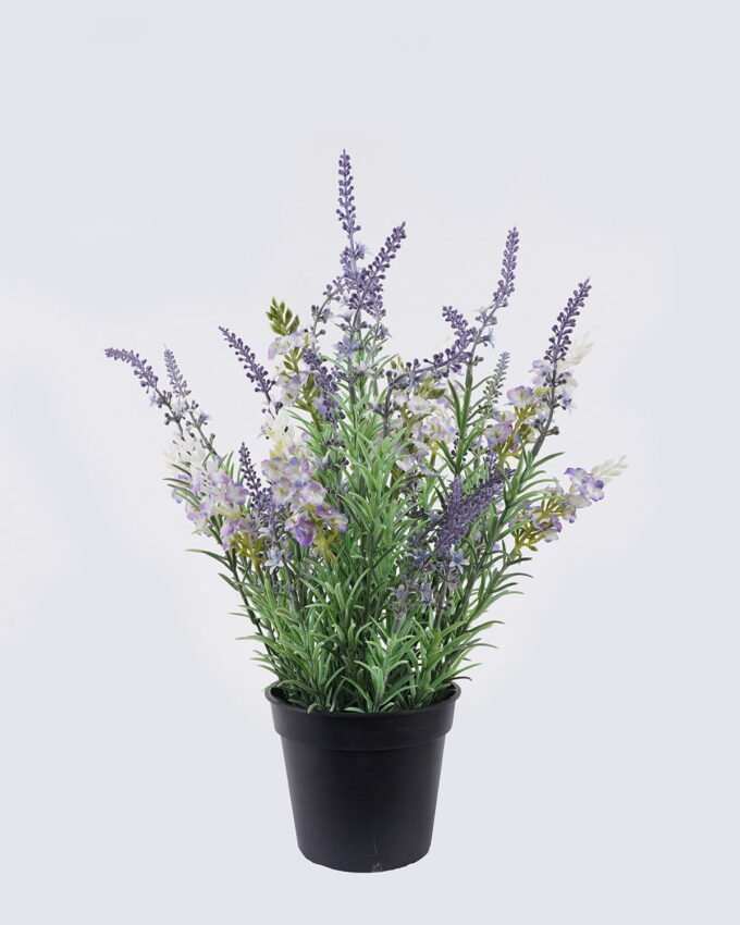 Artificial Table Plants 30*30*45cm Lavender in Cement pot GS-03326090-Z1 2026Jun 3,000+ sqm showroom with thousands of artificial flowers, plants & trees ready for global sourcing.