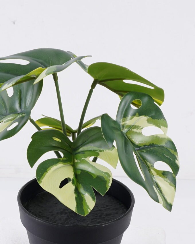 Artificial Table Plants 19*9*25cm Monstera in PP pot/6 Lvs GS-84626001 2026SEP 3,000+ sqm showroom with thousands of artificial flowers, plants & trees ready for global sourcing.