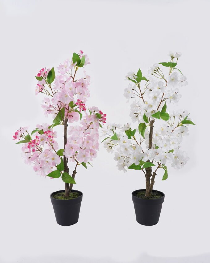 Artificial Tree 30*20*60cm Chinese crabapple potted flower in PP pot GS-76126014 2026Aug 3,000+ sqm showroom with thousands of artificial flowers, plants & trees ready for global sourcing.