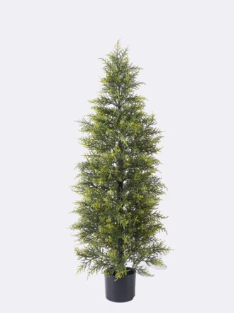 Artificial Tree 55*55*150cm Cypress in PP pot GS-30426023 2026Jul 3,000+ sqm showroom with thousands of artificial flowers, plants & trees ready for global sourcing.