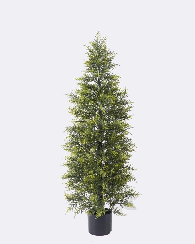 Artificial Tree 45*45*120cm Cypress in PP pot GS-30426022 2026Jul 3,000+ sqm showroom with thousands of artificial flowers, plants & trees ready for global sourcing.