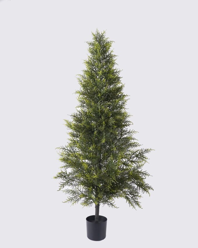 Artificial Tree 55*55*150cm Cypress in PP pot GS-30426023 2026Jul 3,000+ sqm showroom with thousands of artificial flowers, plants & trees ready for global sourcing.