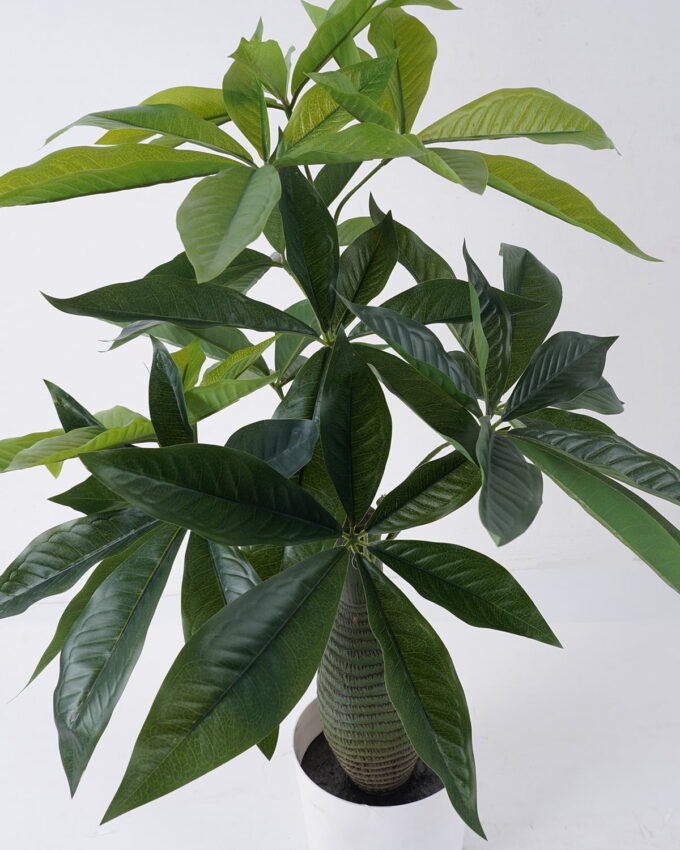 Artificial Tree 55*46*80cm Pachira macrocarpa in PP pot/72 lvs GS-30426025 2026Jul 3,000+ sqm showroom with thousands of artificial flowers, plants & trees ready for global sourcing.