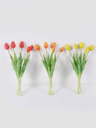 Artificial Flower 14*5*46cm Tulip *7 bundle GS-24526003-W1 2026Oct 3,000+ sqm showroom with thousands of artificial flowers, plants & trees ready for global sourcing.