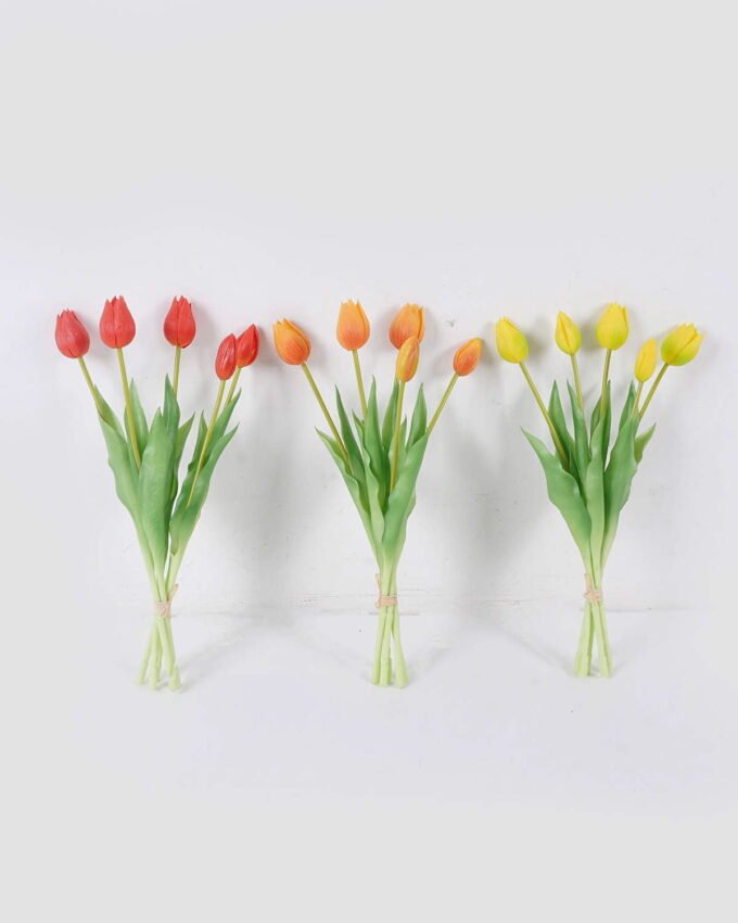 Artificial Flower 15*5c39m Tulip *5 bundle GS-24526006 2026Oct 3,000+ sqm showroom with thousands of artificial flowers, plants & trees ready for global sourcing.