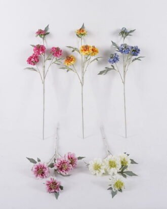 Artificial Flower 20*10*70cm Scabiosa Flower *4 single stem GS-39126032 2026Oct 3,000+ sqm showroom with thousands of artificial flowers, plants & trees ready for global sourcing.