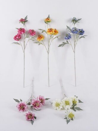 Artificial Flower 25*12*113cm Scabiosa Flower *7 single stem GS-39126031-P1 2026Oct 3,000+ sqm showroom with thousands of artificial flowers, plants & trees ready for global sourcing.