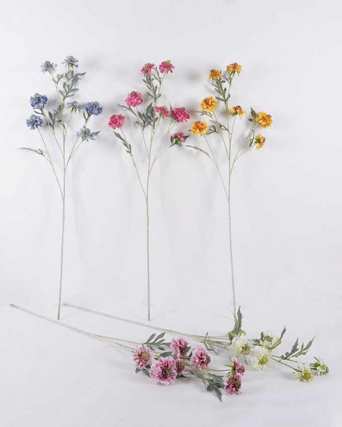 Artificial Flower 25*12*113cm Scabiosa Flower *7 single stem GS-39126031 2026Oct 3,000+ sqm showroom with thousands of artificial flowers, plants & trees ready for global sourcing.