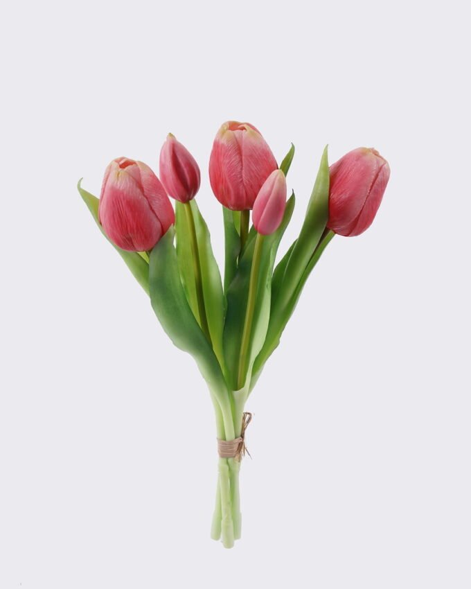 Artificial Flower 16*5*31cm Tulip *5 bundle GS-24526004-R2 2026Oct 3,000+ sqm showroom with thousands of artificial flowers, plants & trees ready for global sourcing.