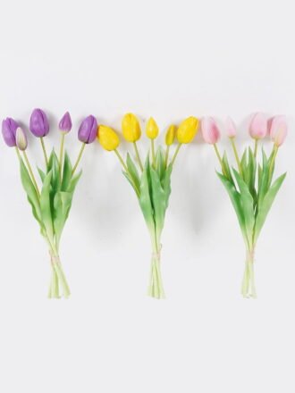 Artificial Flower 13*6*31cm Tulip *7 bundle GS-24526009 2026Oct 3,000+ sqm showroom with thousands of artificial flowers, plants & trees ready for global sourcing.