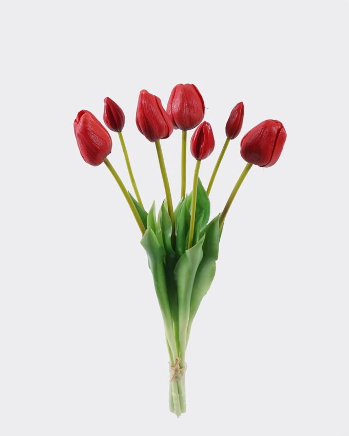 Artificial Flower Tulip 7 bundle GS-24526003_5 Artificial Flower 14*5*46cm Tulip *7 bundle GS-24526003 2026Oct 3,000+ sqm showroom with thousands of artificial flowers, plants & trees ready for global sourcing.
