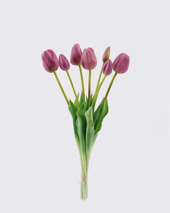 Artificial Flower Tulip 7 bundle GS-24526003_6 Artificial Flower 14*5*46cm Tulip *7 bundle GS-24526003 2026Oct 3,000+ sqm showroom with thousands of artificial flowers, plants & trees ready for global sourcing.