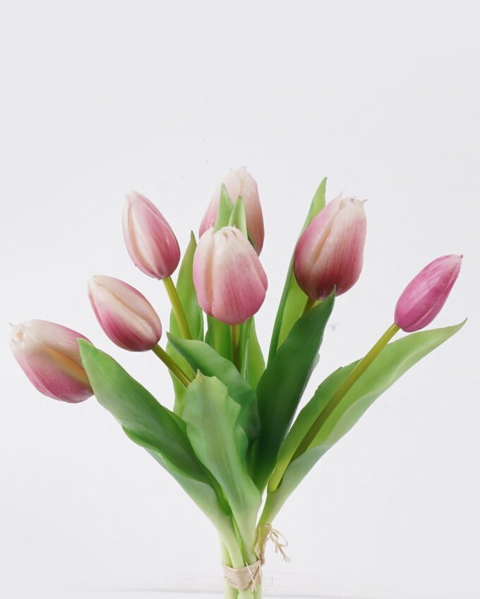 Artificial Flower Tulip 7 bundle GS-24526009-R1_10 Artificial Flower 13*6*31cm Tulip *7 bundle GS-24526009-R1 2026Oct 3,000+ sqm showroom with thousands of artificial flowers, plants & trees ready for global sourcing.