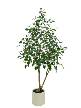 Artificial Tree 21.5*21.5*193cm Ficus tree in PP pot GS-10626008 2026SEP 3,000+ sqm showroom with thousands of artificial flowers, plants & trees ready for global sourcing.