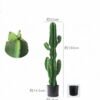 Artificial succulent 32*102cm Cactus in PP pot GS-58426013 2026Oct 3,000+ sqm showroom with thousands of artificial flowers, plants & trees ready for global sourcing.