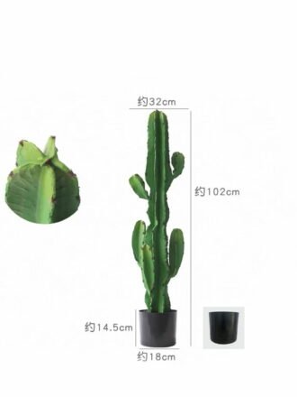 Artificial succulent 25*65cm Cactus in PP pot GS-58426012 2026Oct 3,000+ sqm showroom with thousands of artificial flowers, plants & trees ready for global sourcing.