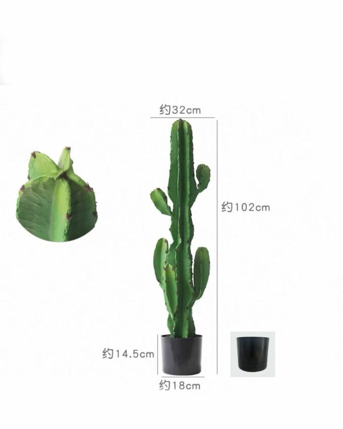 Artificial succulent 32*102cm Cactus in PP pot GS-58426013 2026Oct 3,000+ sqm showroom with thousands of artificial flowers, plants & trees ready for global sourcing.