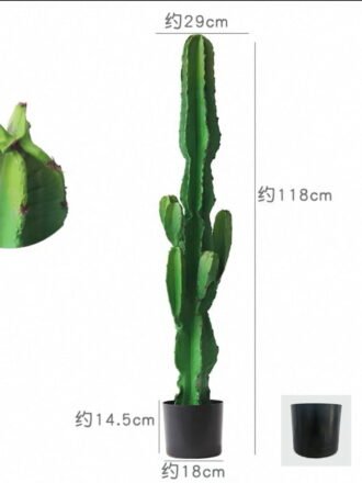 Artificial succulent 32*102cm Cactus in PP pot GS-58426013 2026Oct 3,000+ sqm showroom with thousands of artificial flowers, plants & trees ready for global sourcing.