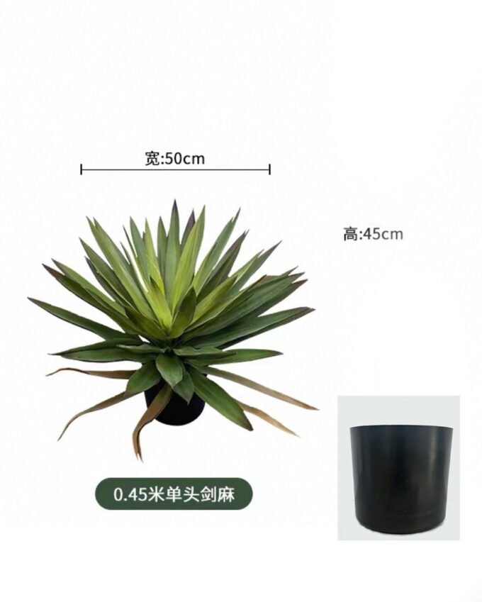 Artificial succulent Sisal in PP pot GS-58426015 Artificial succulent 50*45cm Sisal in PP pot GS-58426015 2026Oct 3,000+ sqm showroom with thousands of artificial flowers, plants & trees ready for global sourcing.